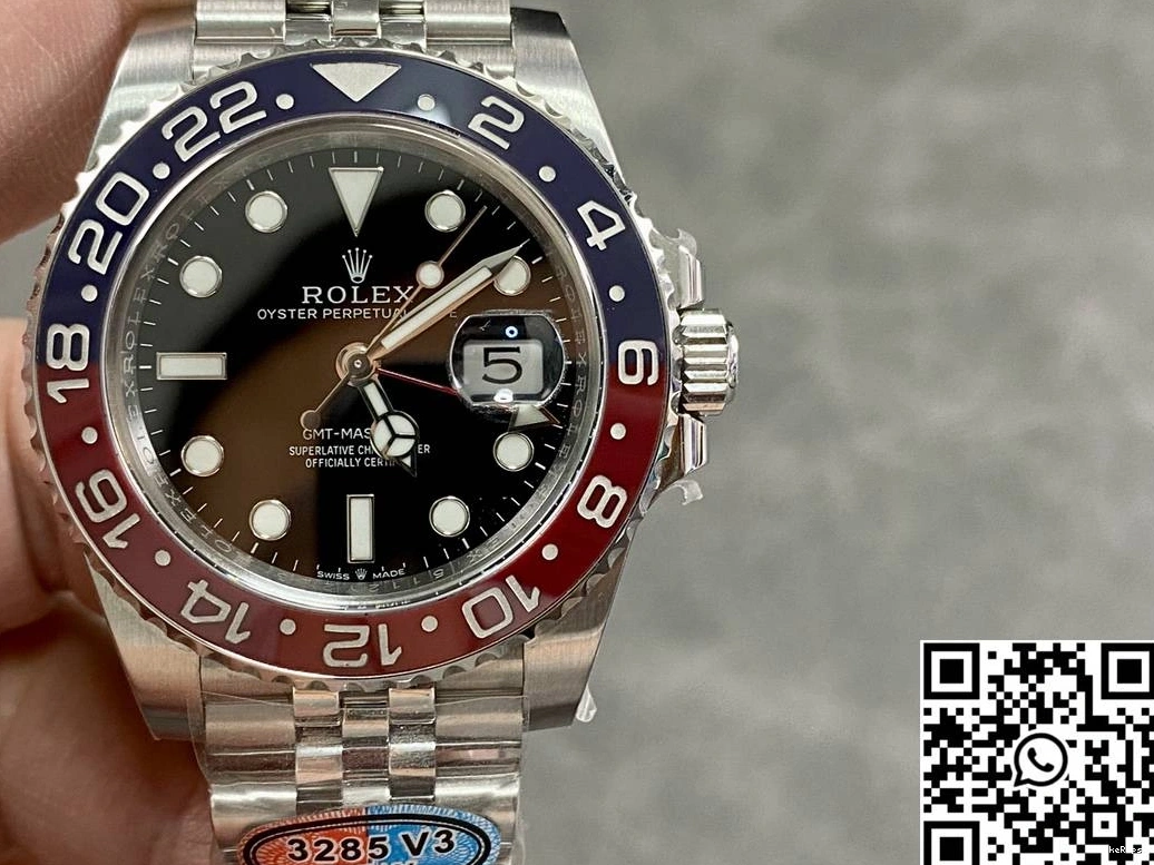 Black V3 Factory Rolex M126710BLRO-0001 Clean Master II Dial GMT 0208